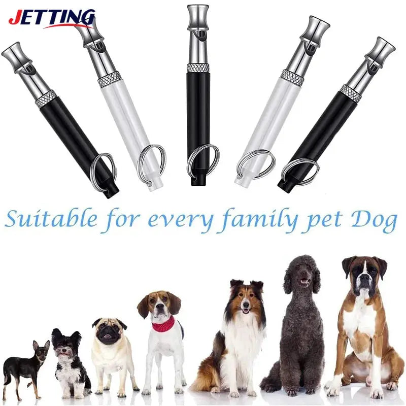 Pet Dog Whistle Puppy Training Obedience Ultrasonic Supersonic Sound Repeller Pitch Stop Barking Quiet Whistles for Dogs & Cats