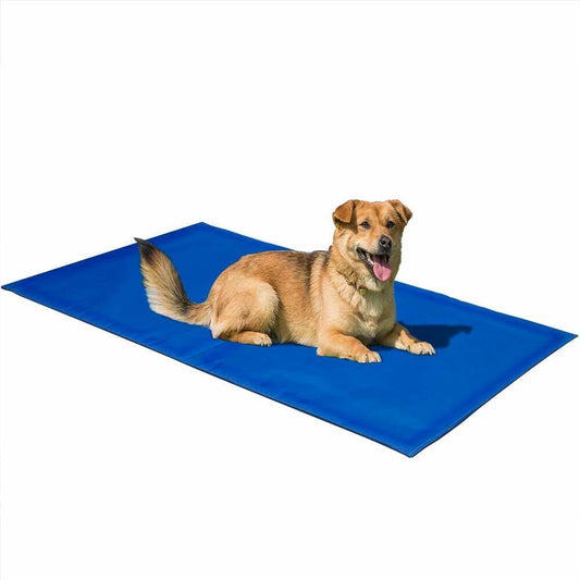 Dog Cat Cooling Gel Pet Mat Heat Relief Summer Hot Weather Bed Pad Kitten Puppy