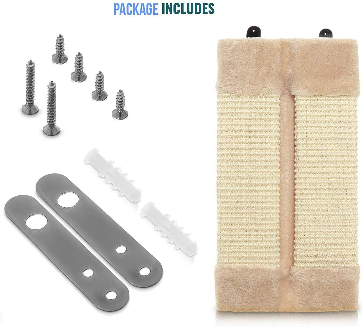 CORNER SISAL WALL SCRATCHER PET KITTEN CATS HANGING CAT SCRATCHING POST BOARD