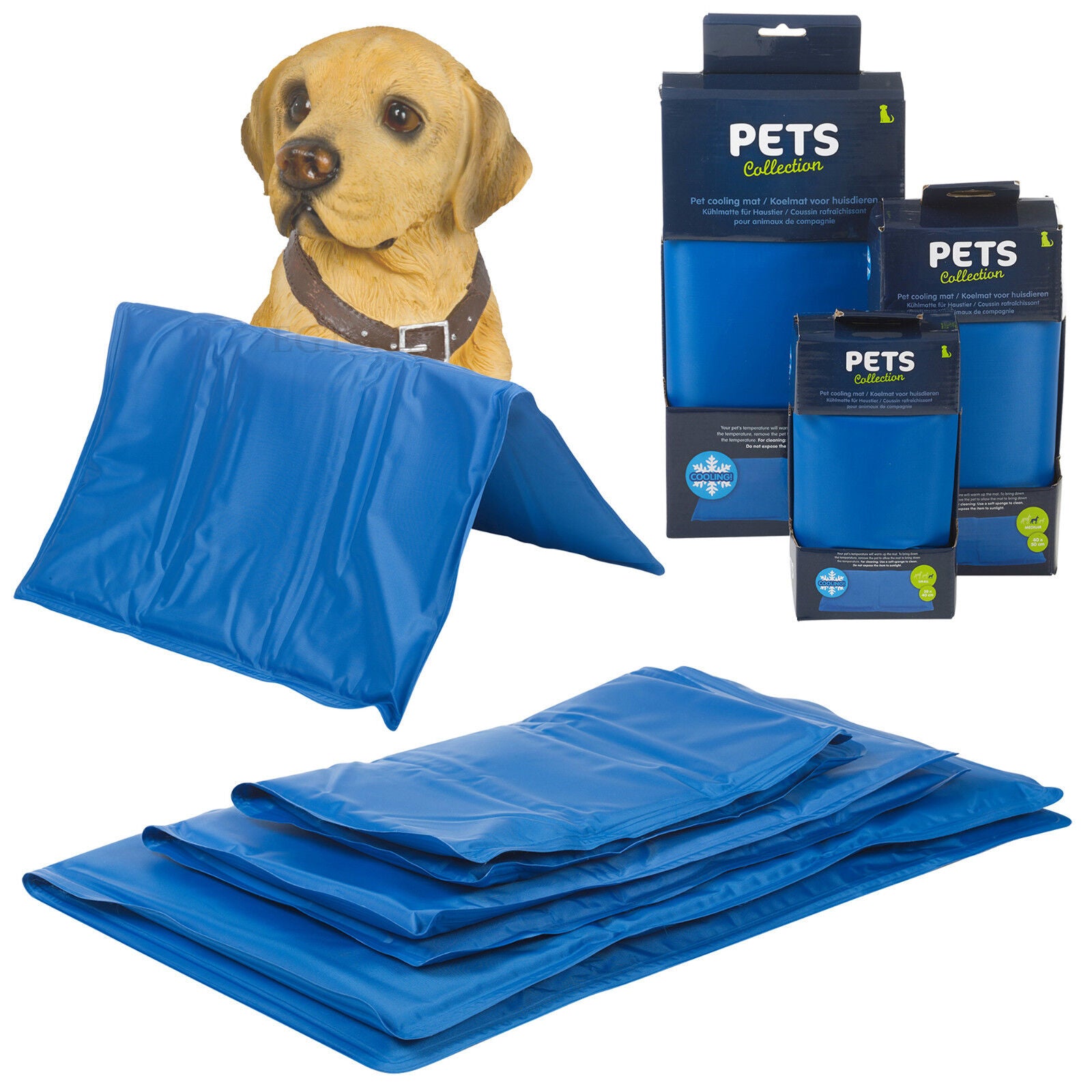 Dog Cat Cooling Gel Pet Mat Heat Relief Summer Hot Weather Bed Pad Kitten Puppy