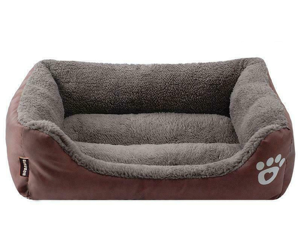 Dog Bed Cat Beds Soft Washable Fleece Puppy Cushion Warm Pet Basket Large Dog