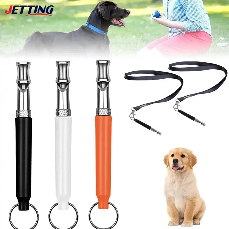 Pet Dog Whistle Puppy Training Obedience Ultrasonic Supersonic Sound Repeller Pitch Stop Barking Quiet Whistles for Dogs & Cats