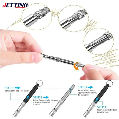 Pet Dog Whistle Puppy Training Obedience Ultrasonic Supersonic Sound Repeller Pitch Stop Barking Quiet Whistles for Dogs & Cats