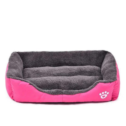 Dog Bed Cat Beds Soft Washable Fleece Puppy Cushion Warm Pet Basket Large Dog