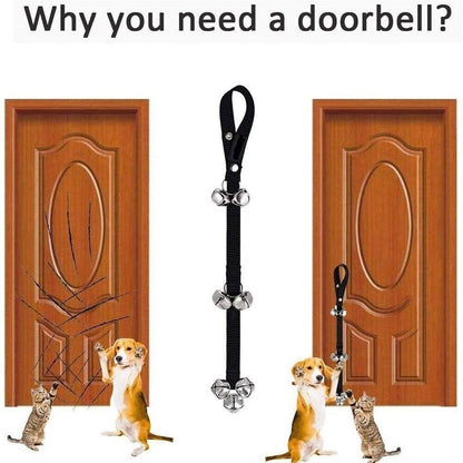 Dog Door Bells for Potty Puppy Training/Door Knob/Go outside Housetraining