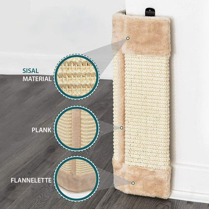 CORNER SISAL WALL SCRATCHER PET KITTEN CATS HANGING CAT SCRATCHING POST BOARD
