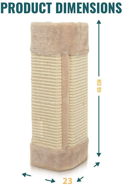 CORNER SISAL WALL SCRATCHER PET KITTEN CATS HANGING CAT SCRATCHING POST BOARD